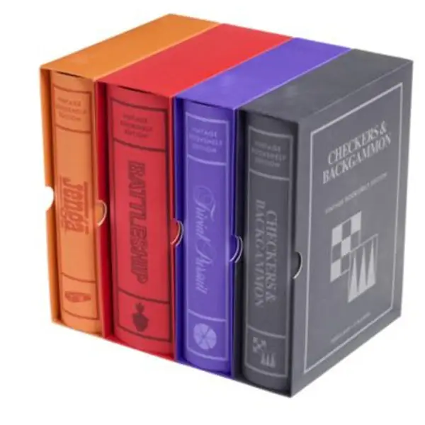 Vintage Bookshelf Assortment 4-Pack