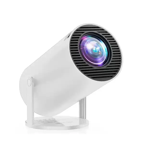 Elephas - Projector 4K 1080P Support, Mini Projector Smart for Movie Projection Compatible with Phone - White