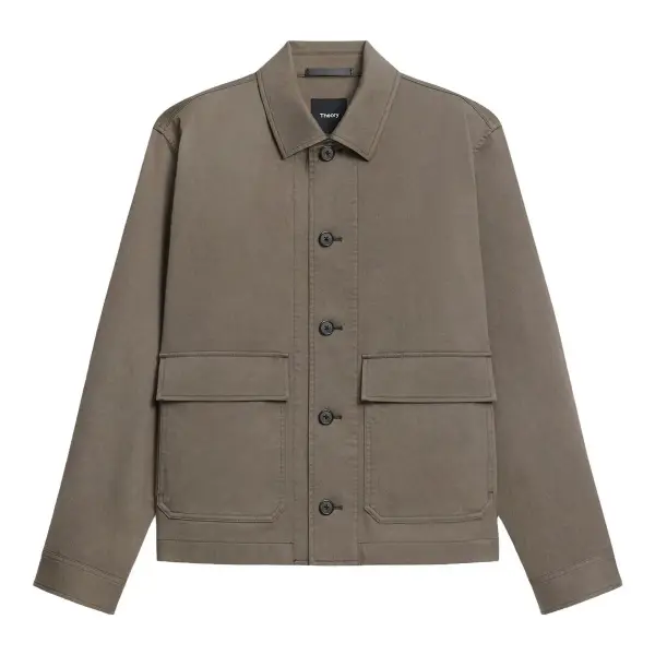 Button-Up Jacket in Moonsoft Cotton