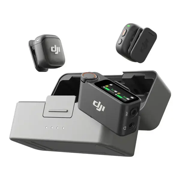Mic 3 2-Person Advanced Mini 2.4GHz Wireless Microphone System with Charging Case