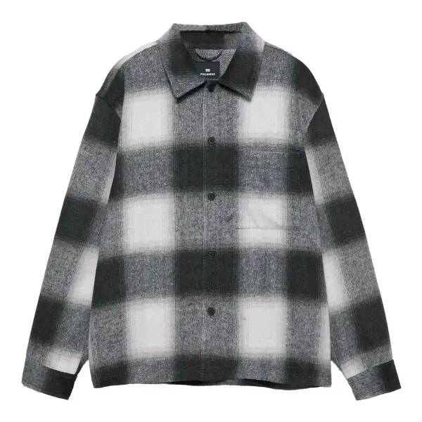 Checkered Overshirt Top