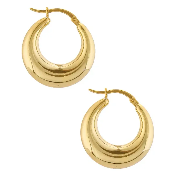 Lili Claspe Becca Hoops in Gold | REVOLVE