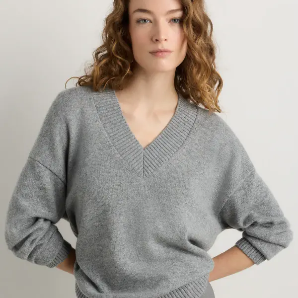 Mongolian Cashmere Oversized Boyfriend Cardigan Sweater