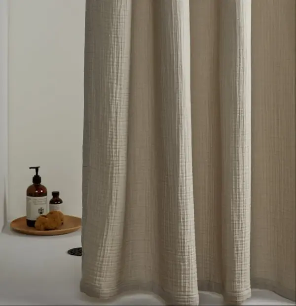 Organic Cloud Cotton Shower Curtain