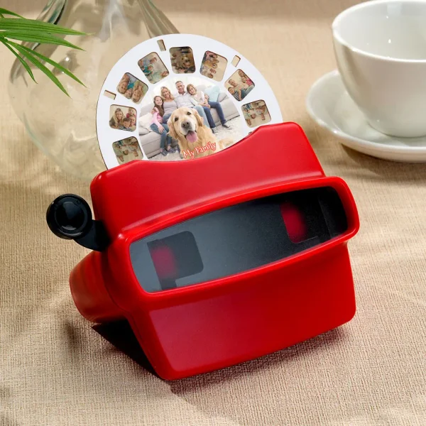 Christmas Gifts Custom 3D Viewfinder and Reel-Personalized Gifts Text and Photo Viewer with Your Own Photos
