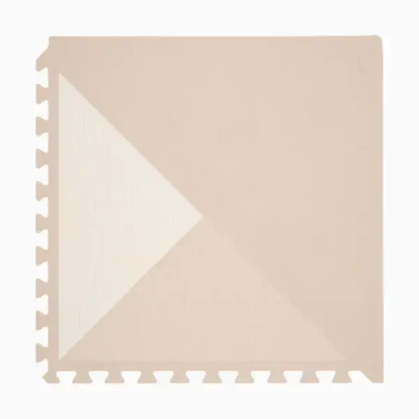 Toddlekind Haven Foam Play Mat | Kyte Collection - Mocha, 4X6
