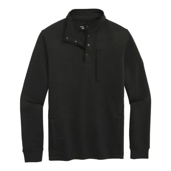 Quilted Navigator Quarter-Snap Sweatshirt