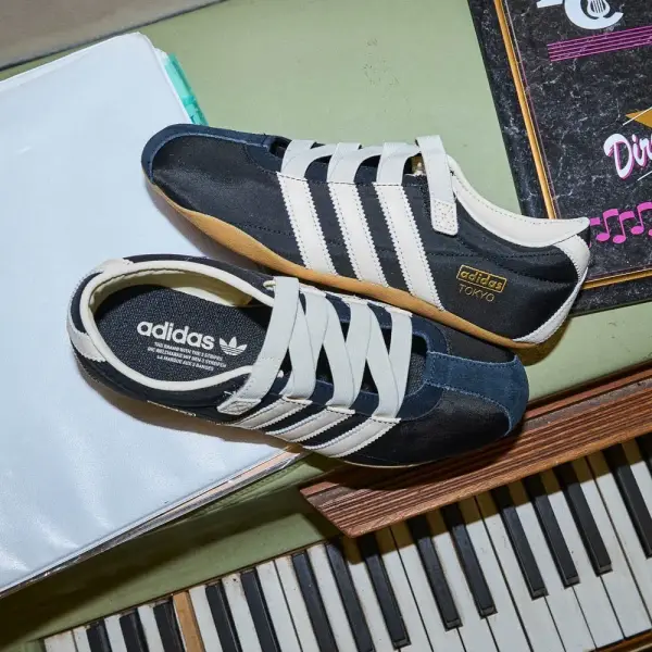 Womens adidas Tokyo MJ Shoe - Core Black / Cream White / Gold Metallic