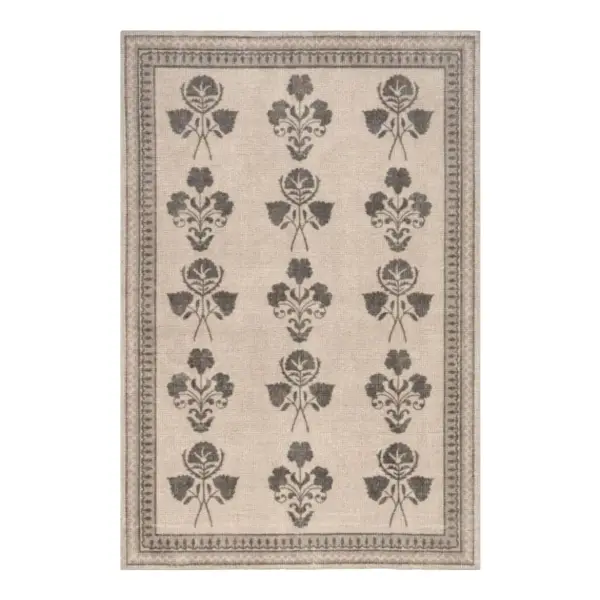 Floris Hand-Tufted Floral Wool-Blend Rug