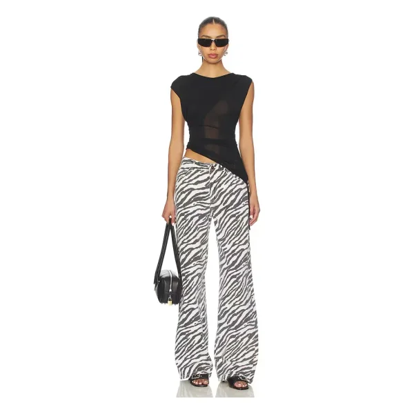 LIONESS Top Model Jeans in Zebra | REVOLVE
