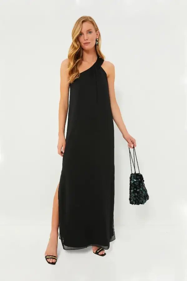 Emerald Jacquard Soleil Gown