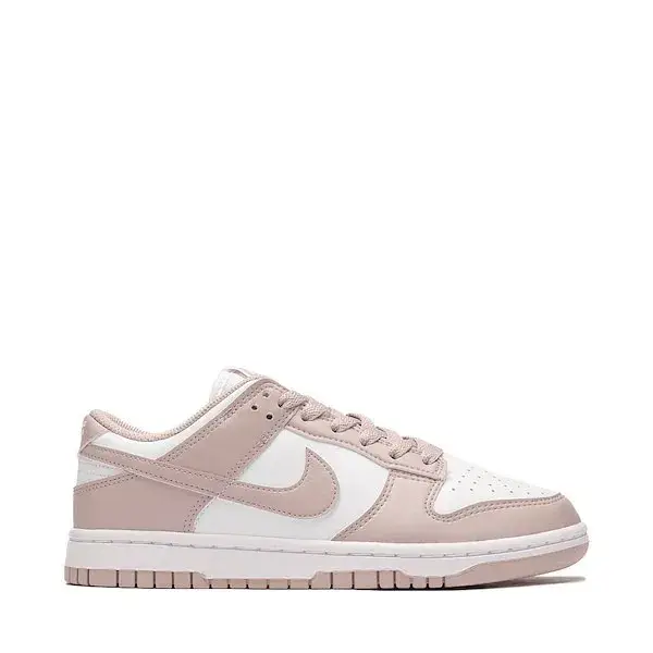 Womens Nike Dunk Low Athletic Shoe - White / Particle Rose / White