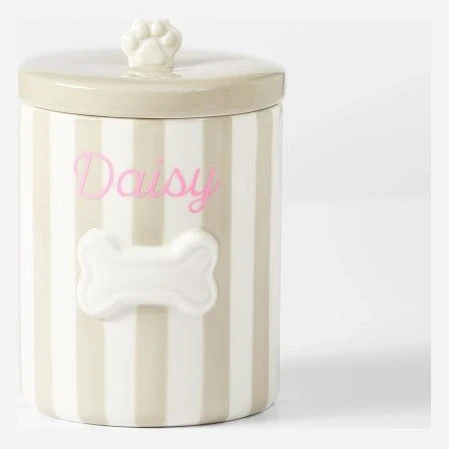 Ceramic Dog Treat Jar