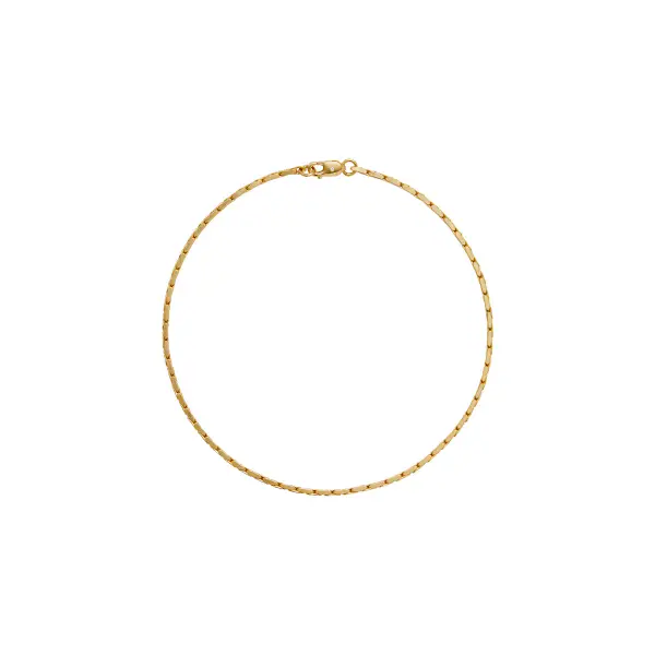 Linnea, Lab Diamond Silver Chain Anklet