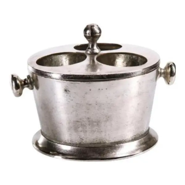 Zac Industrial Loft Silver Aluminum 3 Bottle Wine Holder