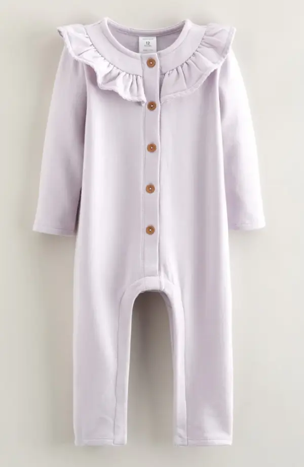 Ruffle Fleece Romper