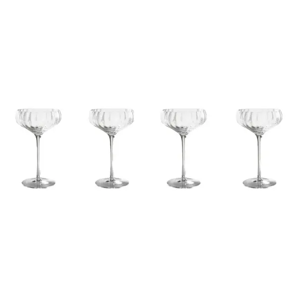 Pembroke Scalloped Champagne Coupes Set Of Four