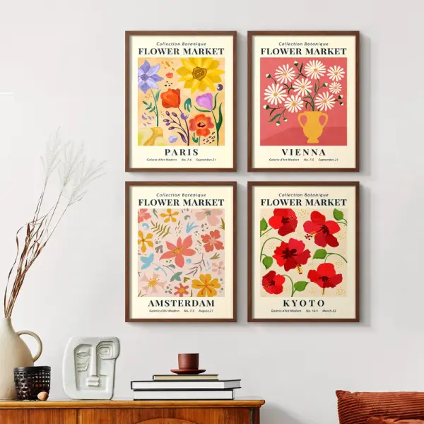 Red Barrel Studio® Vintage Floral Print CXXVII  Framed Print - Set of 4 & Reviews | Wayfair