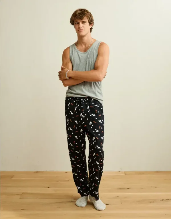AEO Snoopy Halloween Flannel PJ Pant