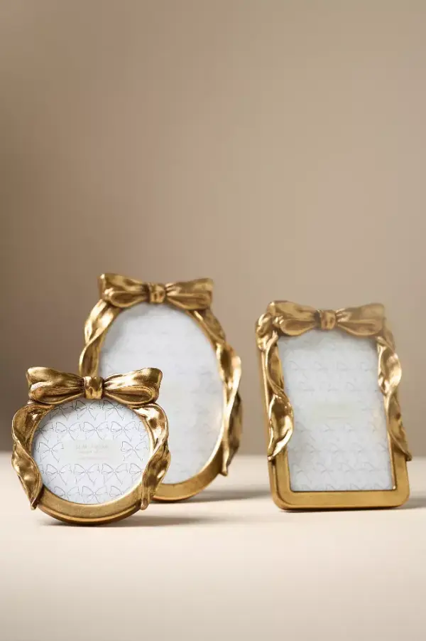 Beau Bow Gold Picture Frame