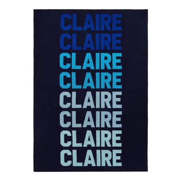 Ombre Name Custom Blanket