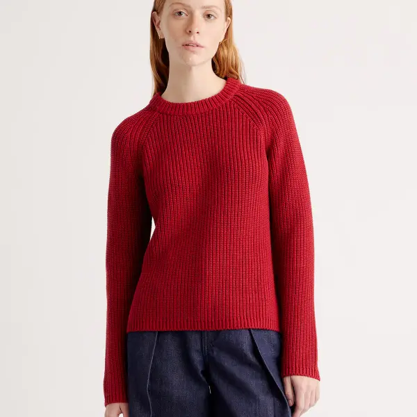 100% Organic Cotton Fisherman Crew Sweater
