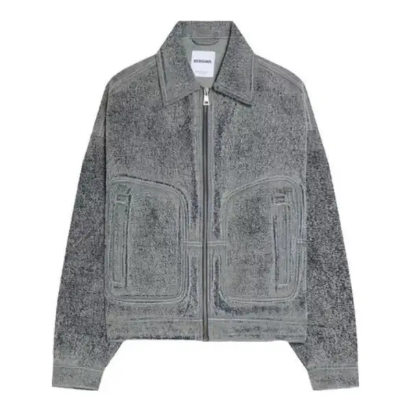 Textured Denim Jacket