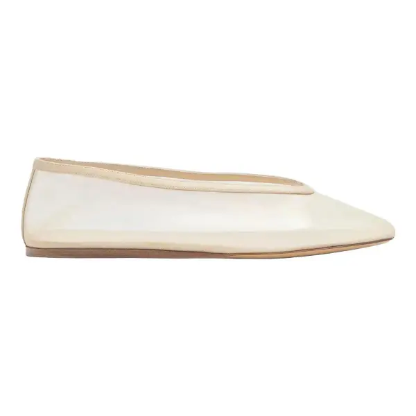 Luna Mesh Almond-Toe Ballet Flats