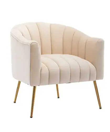 SEYNAR Accent Chair, Velvet Barrel Chairs
