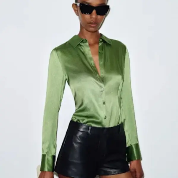 Raya Fitted Silk Shirt