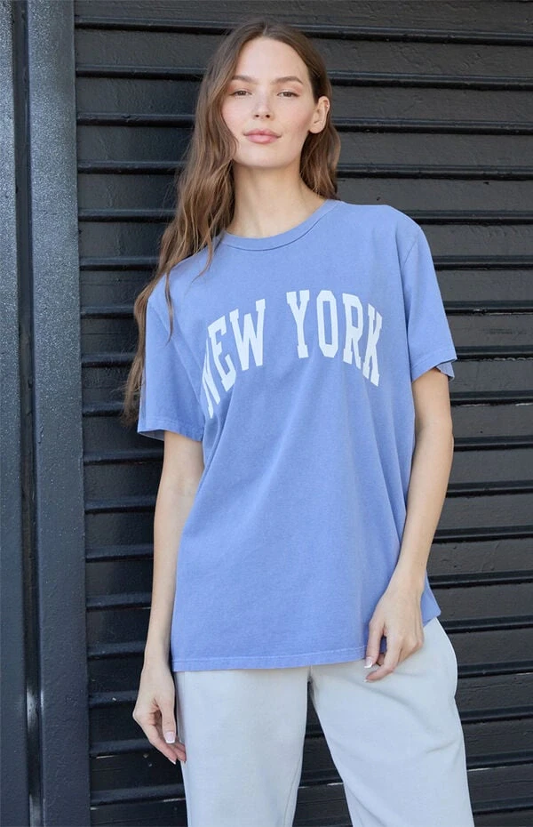 Dark Gray Penelope New York Oversized T-Shirt