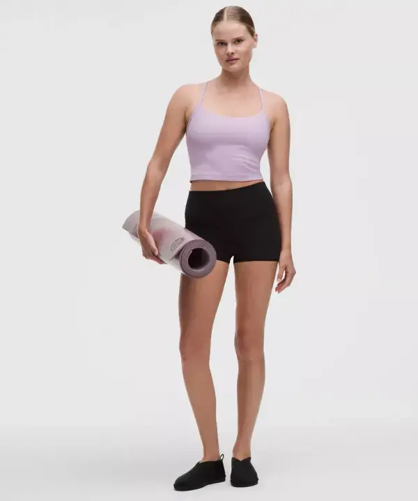 Flow Y Cropped Tank Top Light Support, B/C Cup