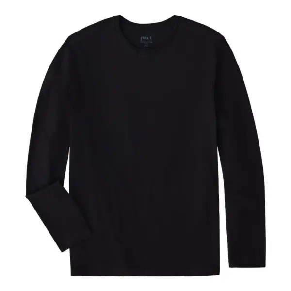 Organic Softspun Essential Crewneck Long Sleeve Tee Top