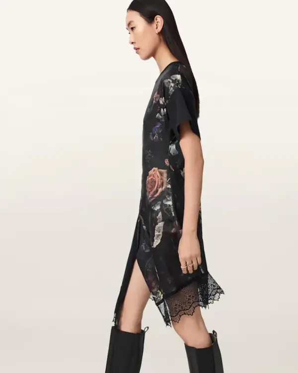 Lana Lace Floral Mini Dress