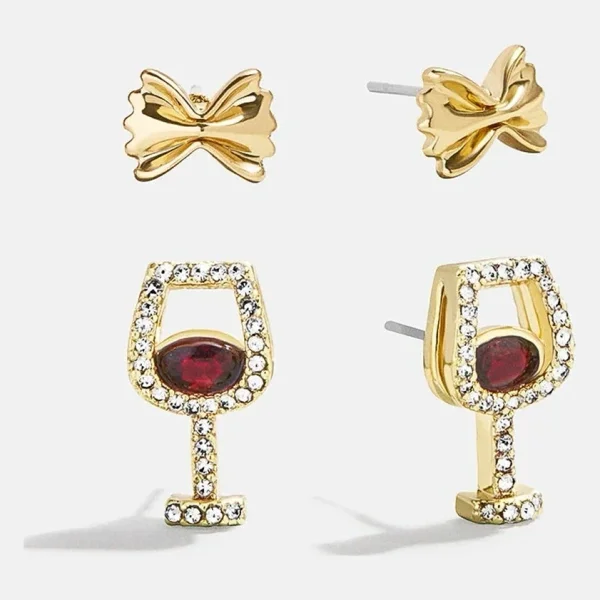 Endless Pastabilities Earring Set - Red Wine Earring Set