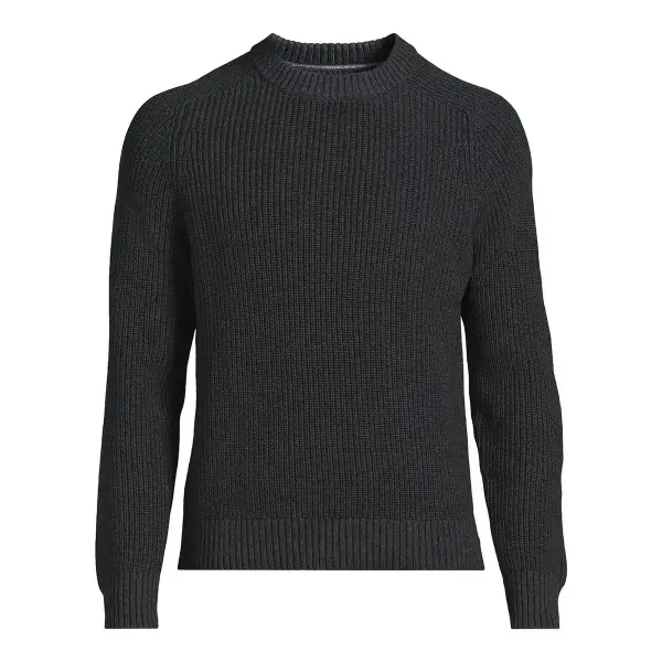 Cotton Drifter Saddle Crewneck Shaker Sweater
