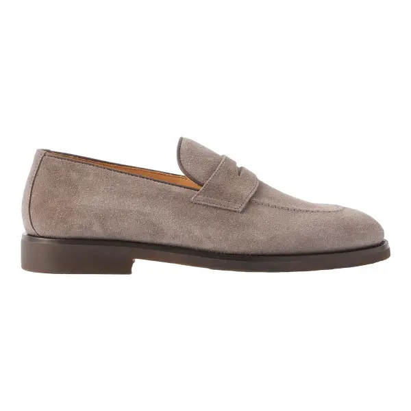 Suede Penny Loafers