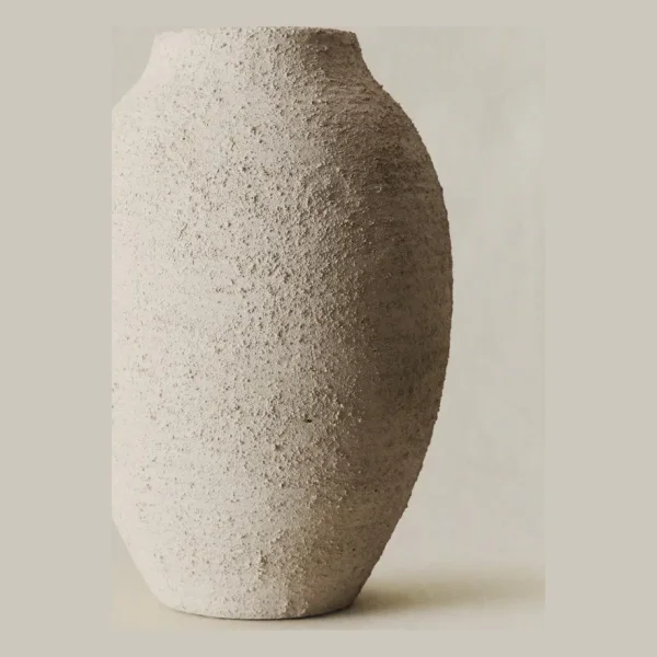 ROUGH-EFFECT CERAMIC VASE