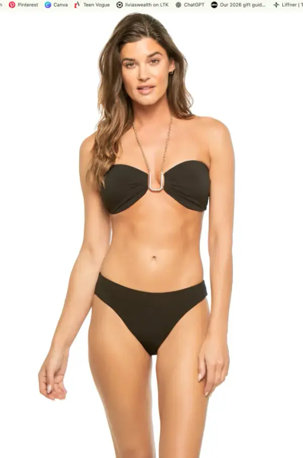 Chain Halter Bikini Top