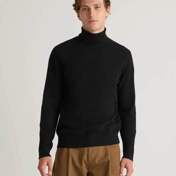 Men's Mongolian Cashmere Turtleneck Sweater