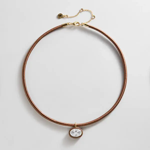 Lindsey Crystal Collar Necklace