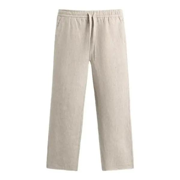 Relaxed Fit Linen Pants