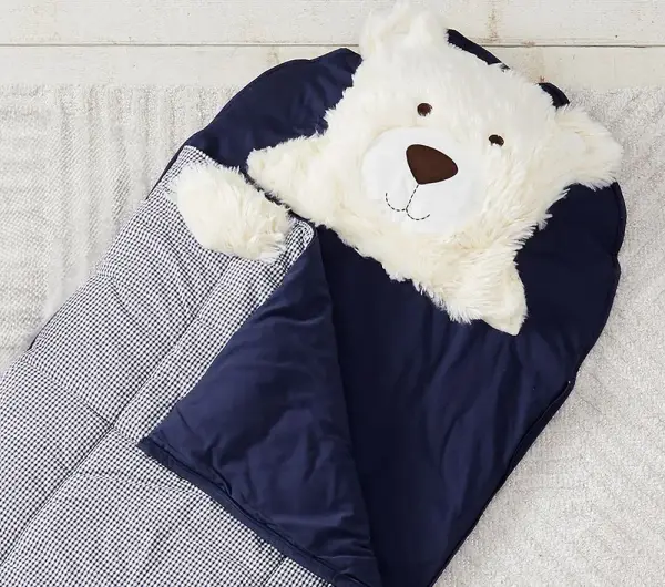 Shaggy Head Bear Kids Sleeping Bag | Pottery Barn Kids