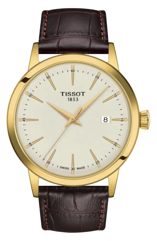 Classic Dream Leather Strap Watch, 42mm