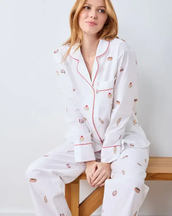 Freshly Baked - Long PJ Set - Cloud