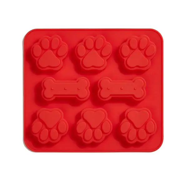 Silicone Bone Paw Treat Tray