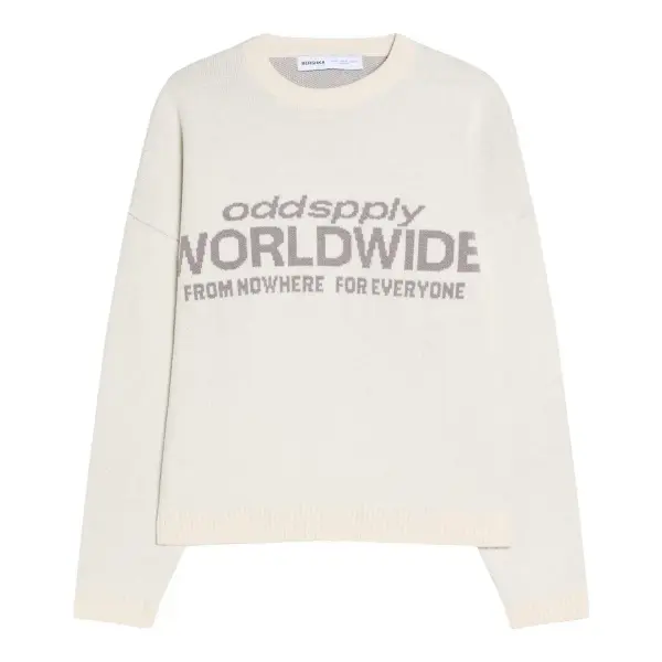 Jersey Jacquard-Print Sweater