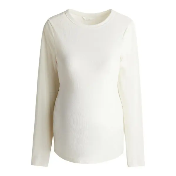 Mama Ribbed Jersey Top