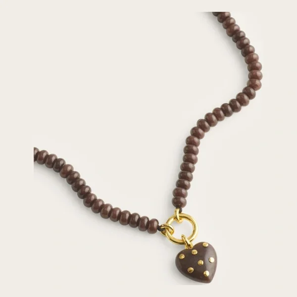 Semiprecious Beaded Charm Necklace