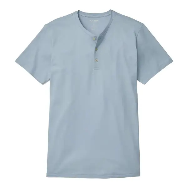 Pima Performance Short Sleeve Henley